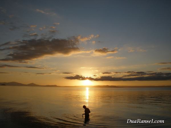 Sunset di Danau Taupo