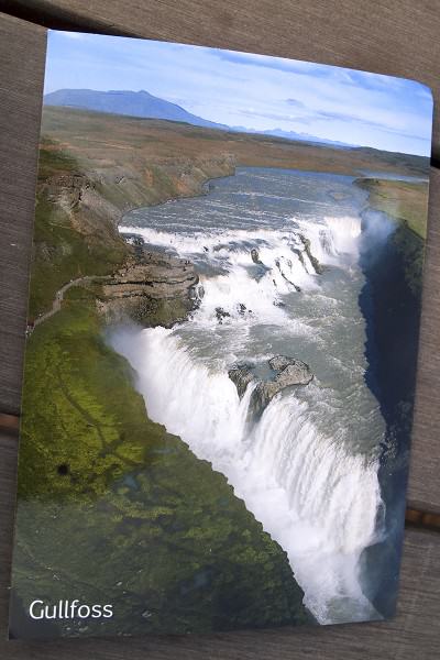 Kartu Pos DuaRansel 108 - Iceland Gullfoss waterfall - Backpackin Magz